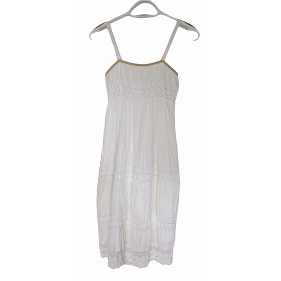 Old Navy White Casual Cotton Spaghetti Strap Dress XS - Picture 1 of 11